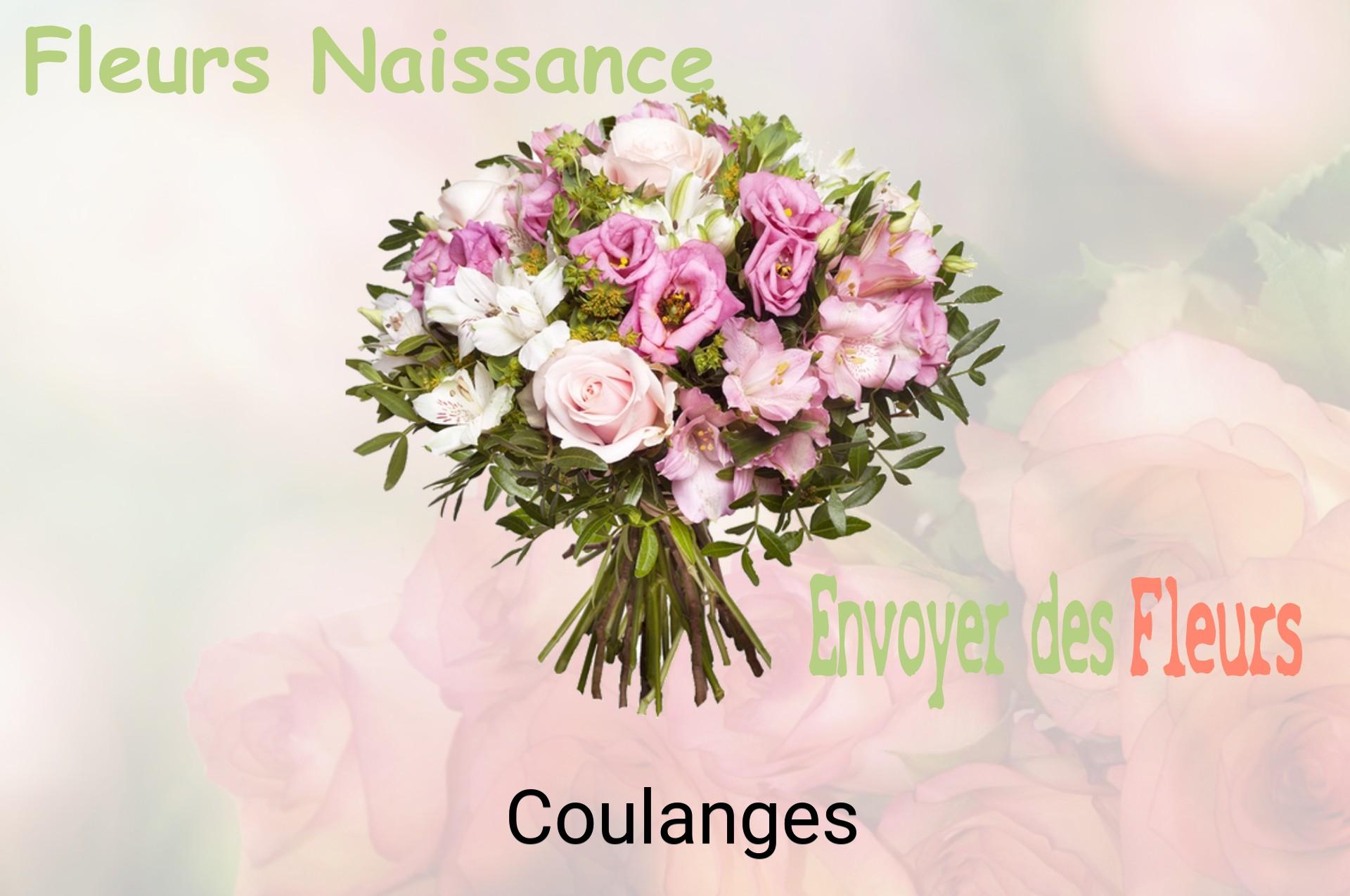 Bouquet de fleurs de naissance livré à Coulanges